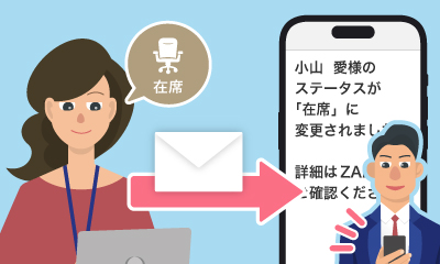ステータス変更通知設定画面